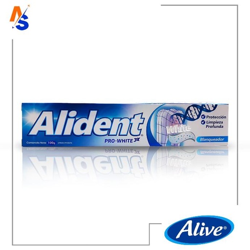 Crema Dental (White) Blanqueadora PRO-WHITE 3X Alident 100 gr