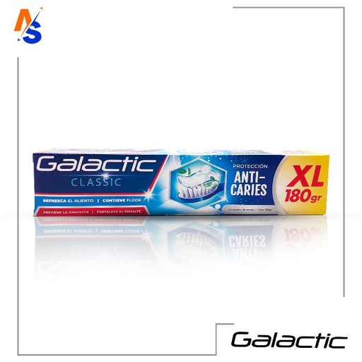 Crema Dental Protección Anti-caries (Limpiadora de Encías) Galactic Classic XL 180 gr