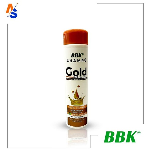 Champú Gold Brillo de Seda (Tratamiento Hidro-Revitalizador) BBK 300 cm³