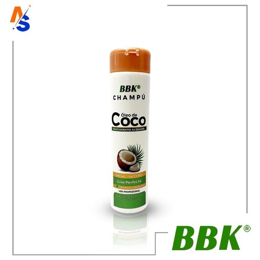 Champú Óleo de Coco (Tratamiento Alisador) BBK 300 cm³