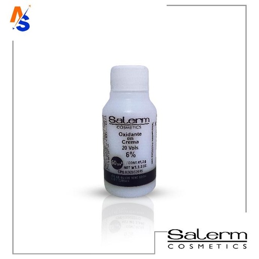 Oxidante en Crema (Agua Oxigenada)  Salerm 20 Vol (6%) 60 cm³