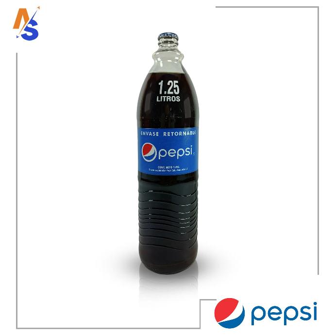 Refresco Sabor a Cola Negra (Retornable) Pepsi 1.25 Lt
