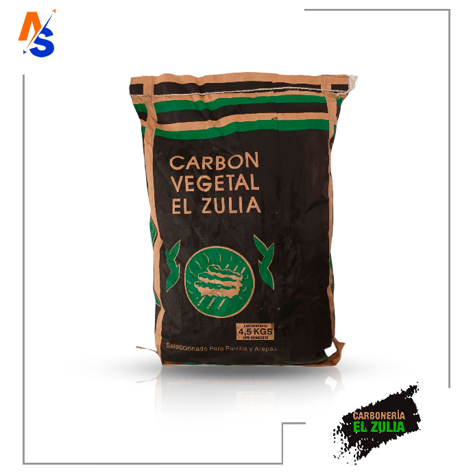 Carbón Vegetal para Parrillera Zulia 4.5 kg 