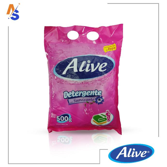 Detergente (con Suavizante) Alive 500 gr