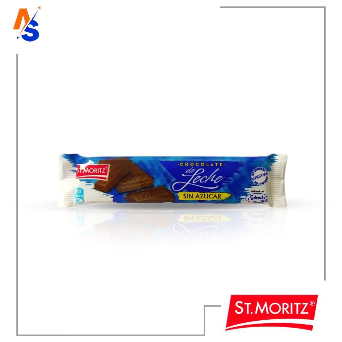 Chocolate de Leche (Sin Azúcar) St. Moritz 30 gr