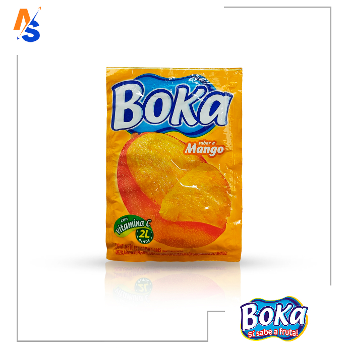 Mezcla en Polvo Sabor a (Mango) Boka 18 gr (Papeleta)