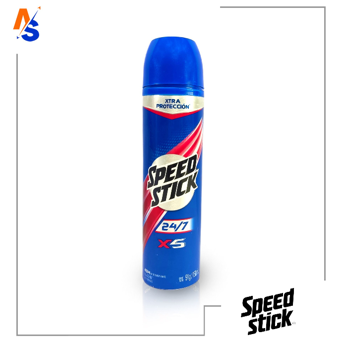 Desodorante en Aerosol Antitranspirante 24/7 X5 Speed Stick 91 gr / 150 ml