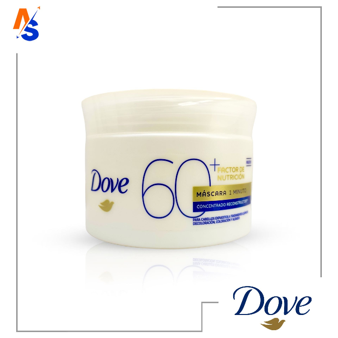 Máscara de Tratamiento 1 Minuto (60+ Factor de Nutrición) Dove 300 gr 