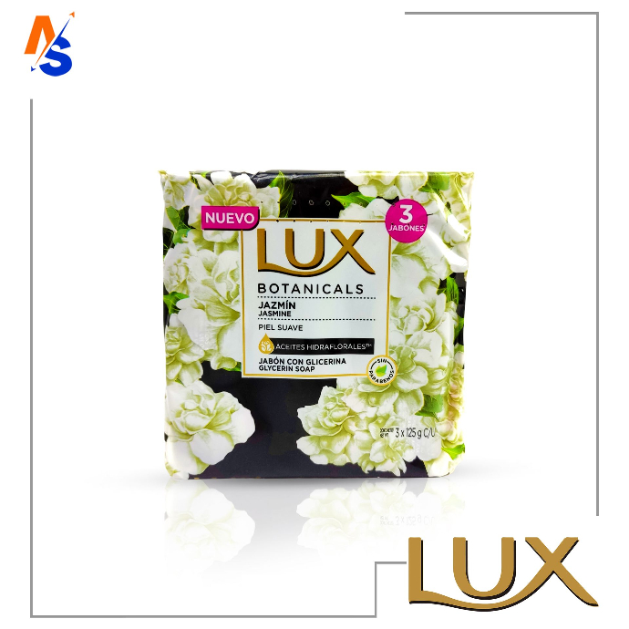Jabón de Tocador con Glicerina (Jazmín) Lux Botanicals (Tripack) 3x 125 gr
