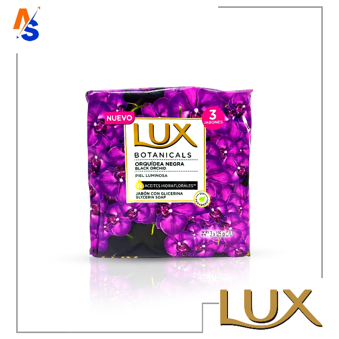 Jabón de Tocador con Glicerina (Orquídea Negra) Lux Botanicals (Tripack) 3x 125 gr