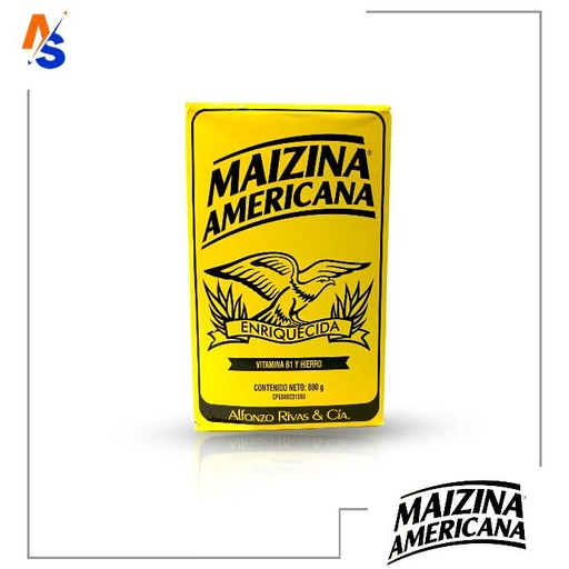 Almidón de Maíz con Vitamina B1 y Hierro Maizina Americana 800 gr