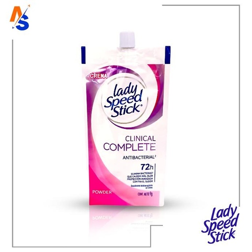 [7501033204241] Desodorante Antitranspirante en Crema Clinical Complete (Powder) Lady Speed Stick 9 gr