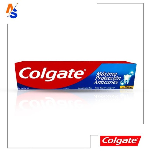 [7501035911031] Crema Dental con Flúor Máxima Protección Anticaries Rico Sabor Original con Calcio Colgate 100 ml/144 gr