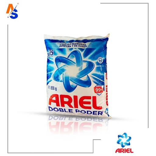 [7500435120852] Detergente en Polvo para Lavar Ropa Blanca y de Color (Doble Poder) Ariel 850 gr