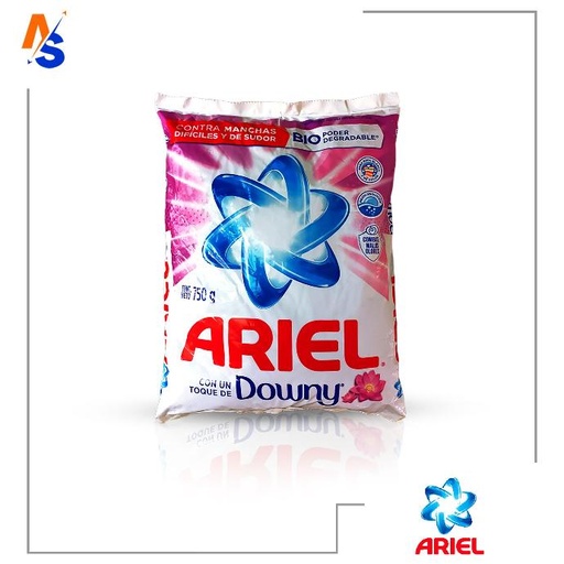 [7500435138826] Detergente en Polvo para Lavar Ropa Blanca y de Color (con un Toque Downy) Ariel 750 gr