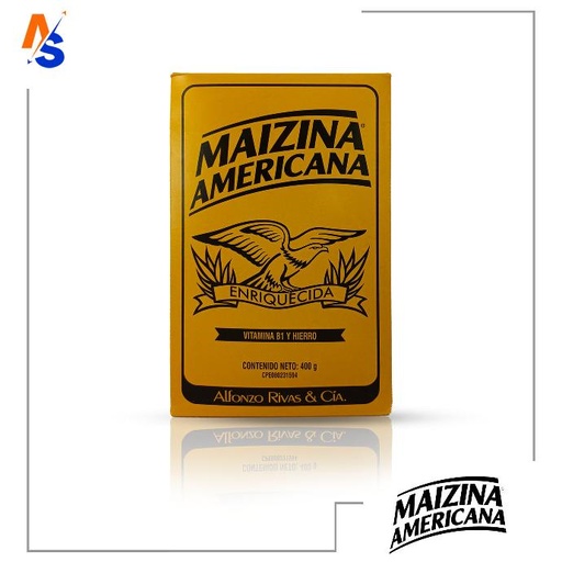 [7591039601540] Almidón de Maíz con Vitamina B1 y Hierro Maizina Americana 400 gr