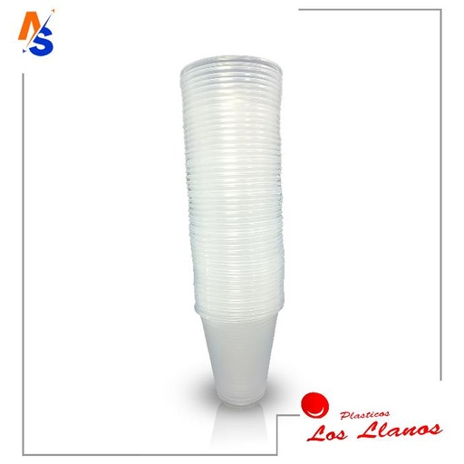 [7591101470418] Vasos Plásticos Desechables Nro. 147 14 oz. (418 cc) Los Llanos (50 Unidades x Paquete)