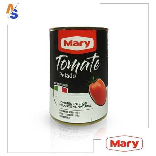 [7591473003290] Tomates Enteros Pelados al Natural Mary 400 gr