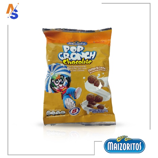 [7591039998206] Cereal Pop Cronch Chocolate Maizoritos (Lonchera) 20 gr