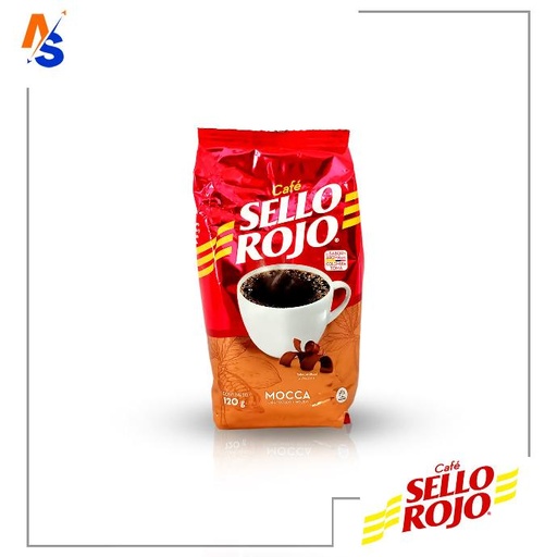 [7702032102792] Café Tostado y Molido Sabor a (Mocca) Sello Rojo 120 gr