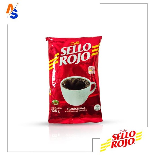 [7702032252251] Café Tostado y Molido Sabor (Tradicional) Sello Rojo 125 gr 