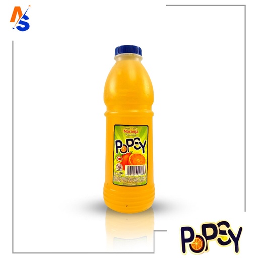 [7591014013658] Bebida Pasteurizada (Jugo) Sabor a Naranja Popsy 900 ml