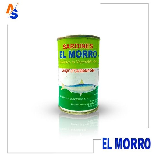 [7591549000093] Sardinas en Aceite Vegetal El Morro 170 gr
