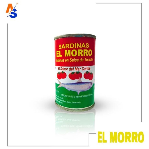 [7591549000109] Sardinas en Salsa de Tomate El Morro 170 gr