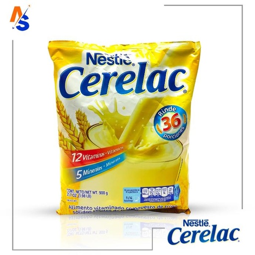 [7591016201244] Cereal Alimenticio Fortificado en Polvo (Cerelac) Nestlé 900 gr