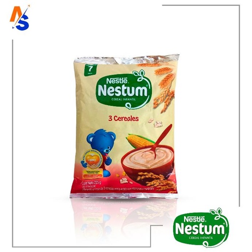 [7591016204801] Cereal Infantil Enriquecido 3 Cereales (Nestum) Nestlé 225 g