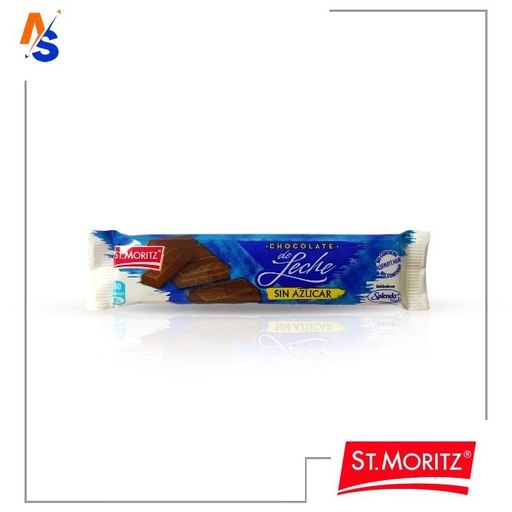 [7591720627316] Chocolate de Leche (Sin Azúcar) St. Moritz 30 gr