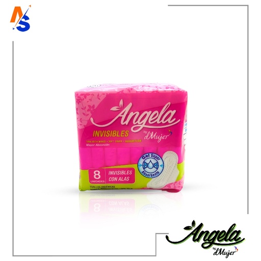 [7707324641140] Toallas Higiénicas (Invisibles con Alas) Angela (8 Unidades)