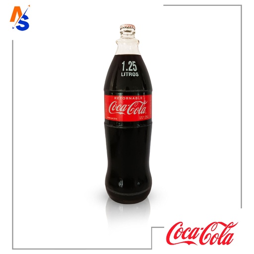 [7591127122520] Refresco Sabor a Cola Negra (Retornable) Coca Cola 1.25 Lt