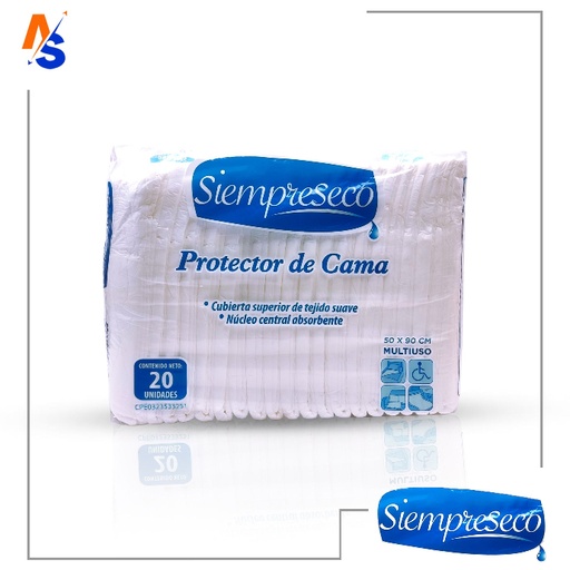 [7591353700066] Protector de Cama (Multiuso) SiempreSeco (20 Unidades)