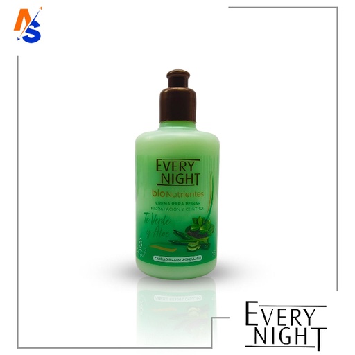 [7590005164706] Crema para Peinar Hidratación y Control (Té Verde y Aloe) Bíonutrientes Every Night 300 cc/ml