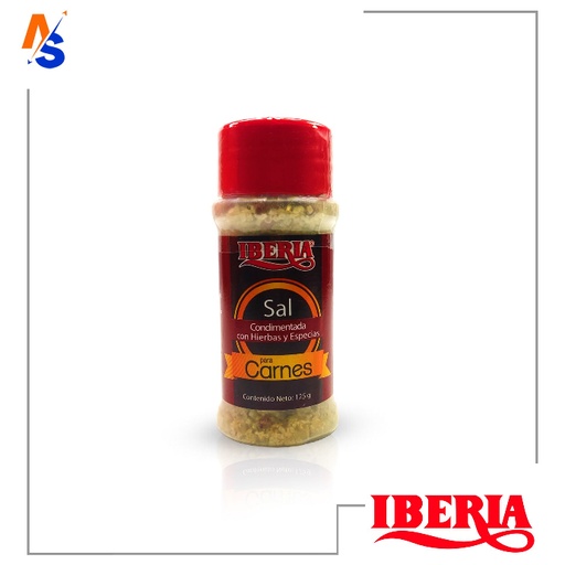 [7591221031346] Sal Condimentada con Hierbas y Especias (para Carnes) Iberia 125 gr