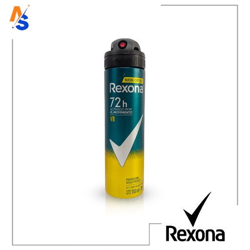 [7791293022567] Desodorante en Aerosol Antitranspirante (V8) Rexona 150 ml / 89 gr