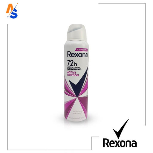[7791293032443] Desodorante en Aerosol Antitranspirante (Active Emotion) Rexona 150 ml / 89 gr