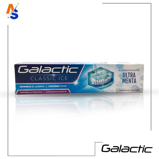 [7595751001510] Pasta Dental Blanqueadora Ultra Menta Galactic Classic Ice 100 gr